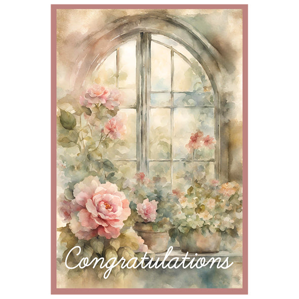 “Congrats” greeting card