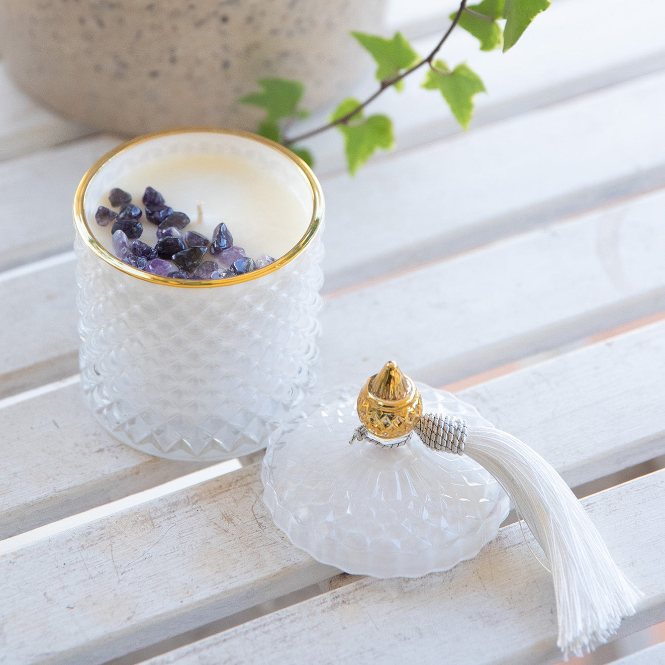 Lavender Tear Drop Soy Candle