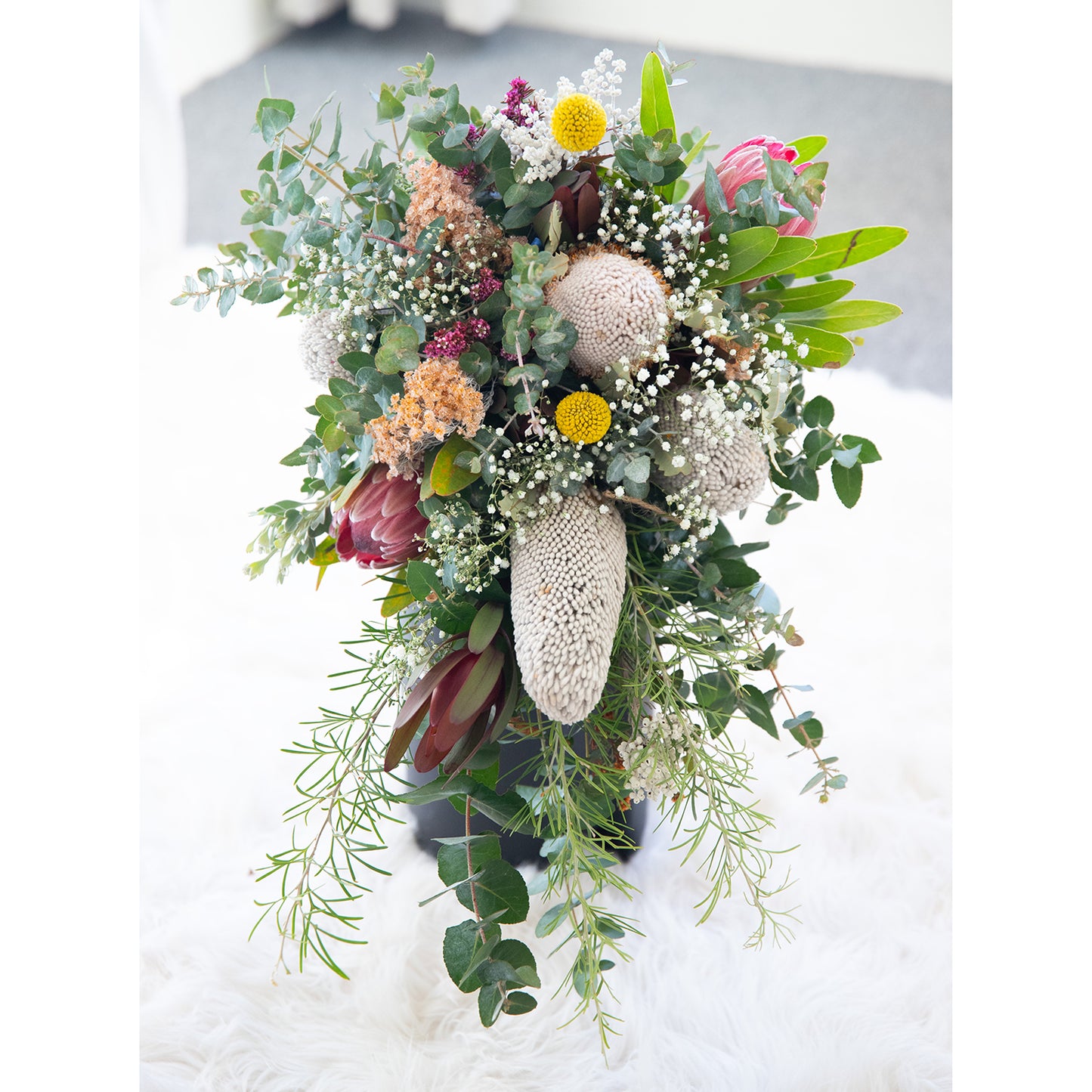 Native flowers bridal bouquet