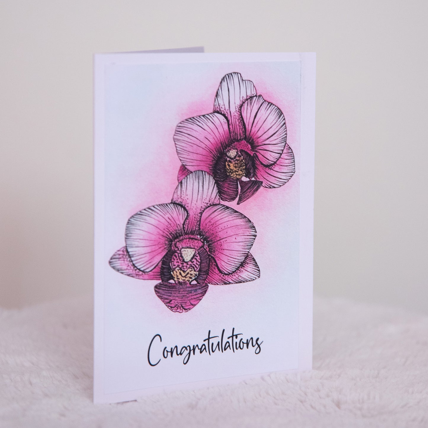 “Congrats” greeting card
