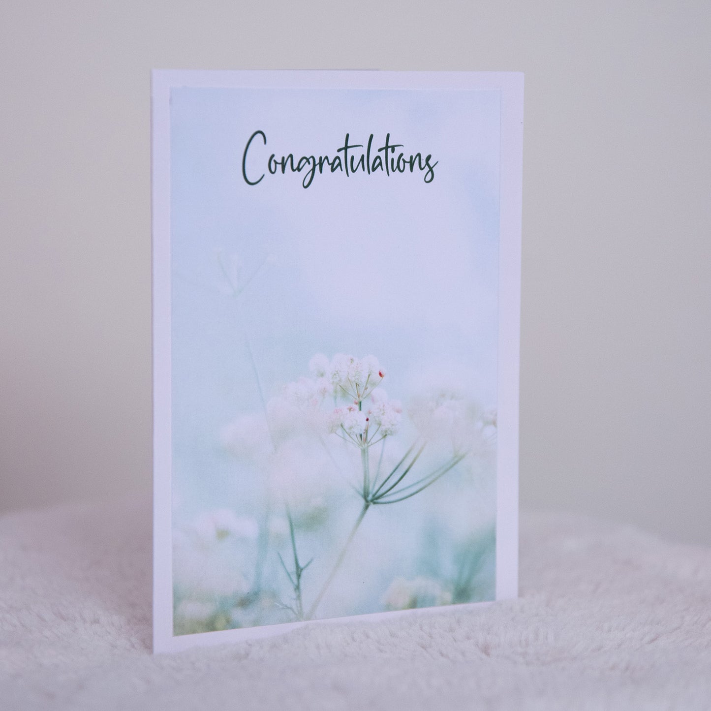 “Congrats” greeting card