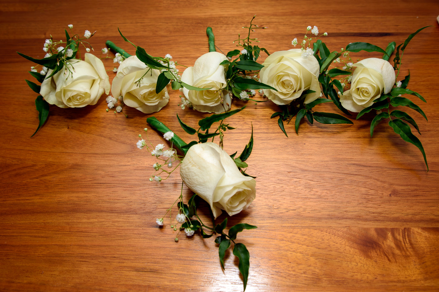 White Rose & Gyp Buttonhole