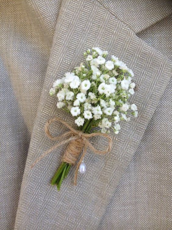 Gypsophilla Buttonhole