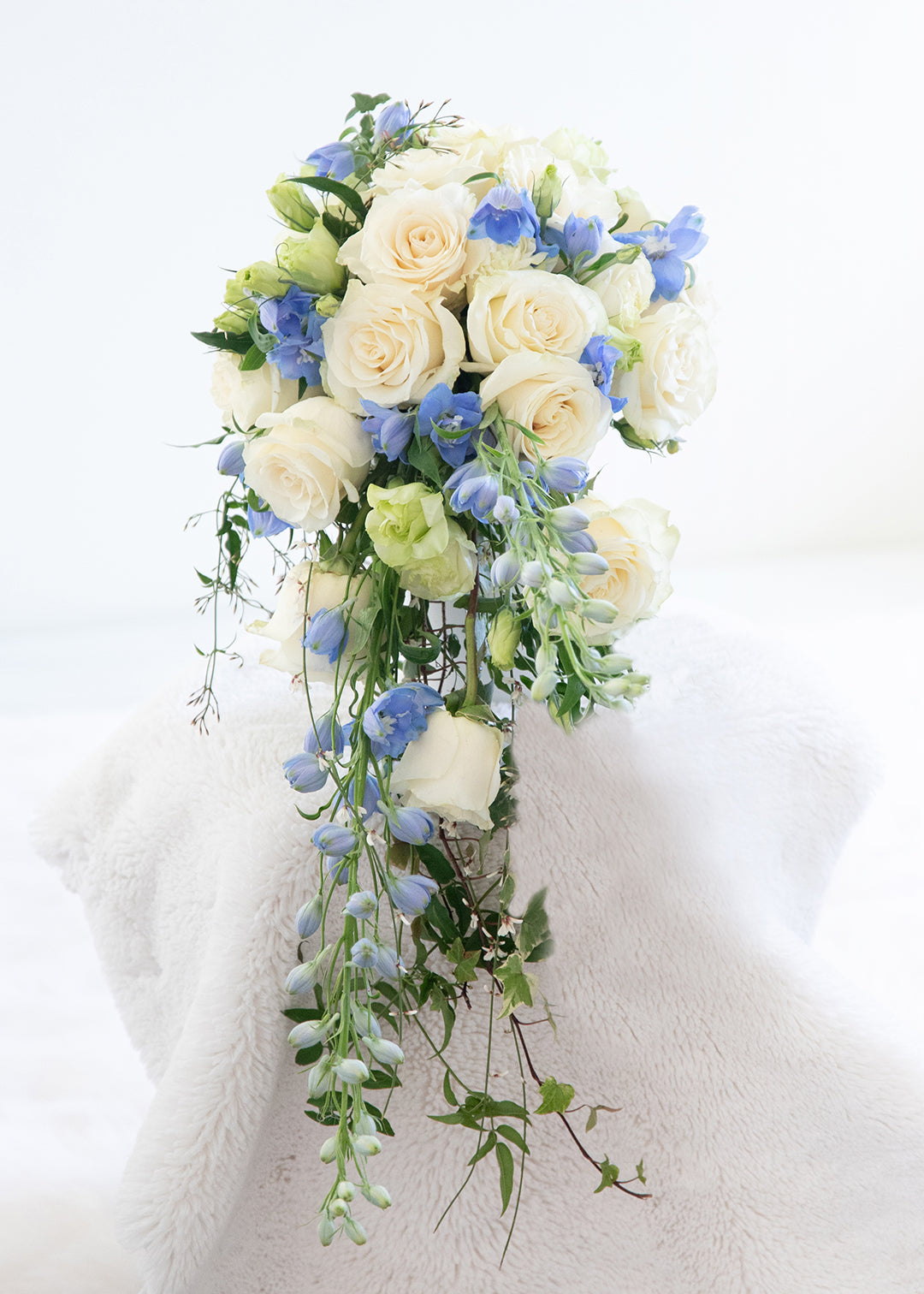 Blue Delphinium Bridal Bouquet