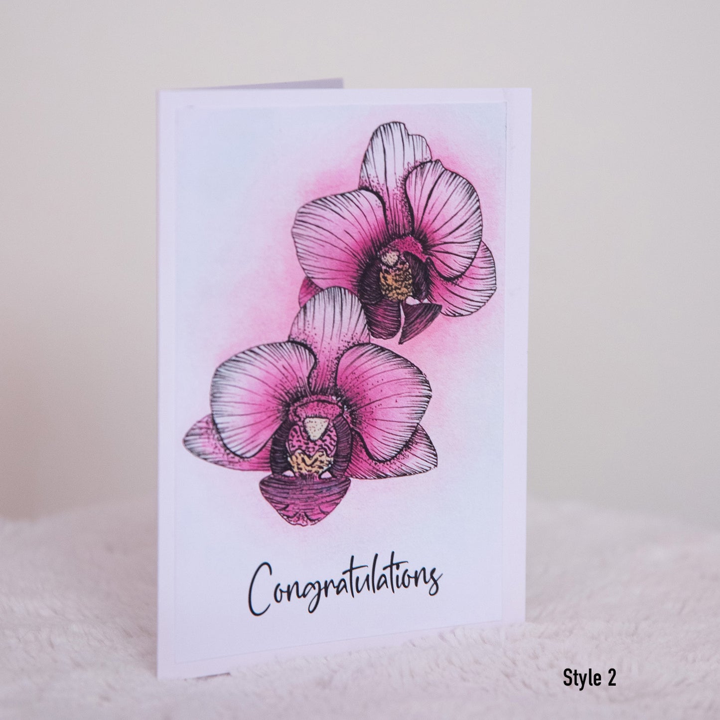 “Congrats” greeting card