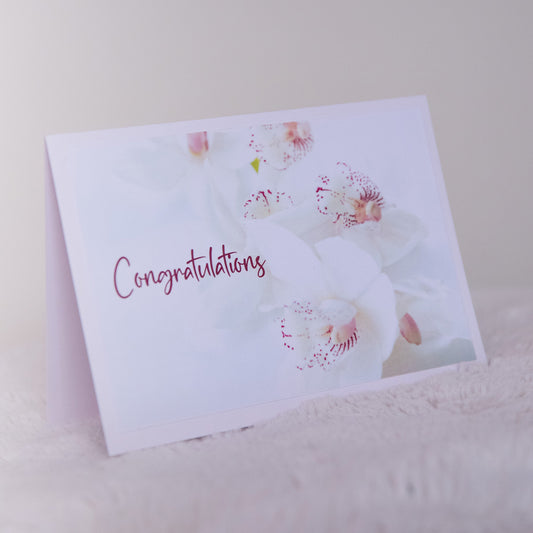 “Congrats” greeting card