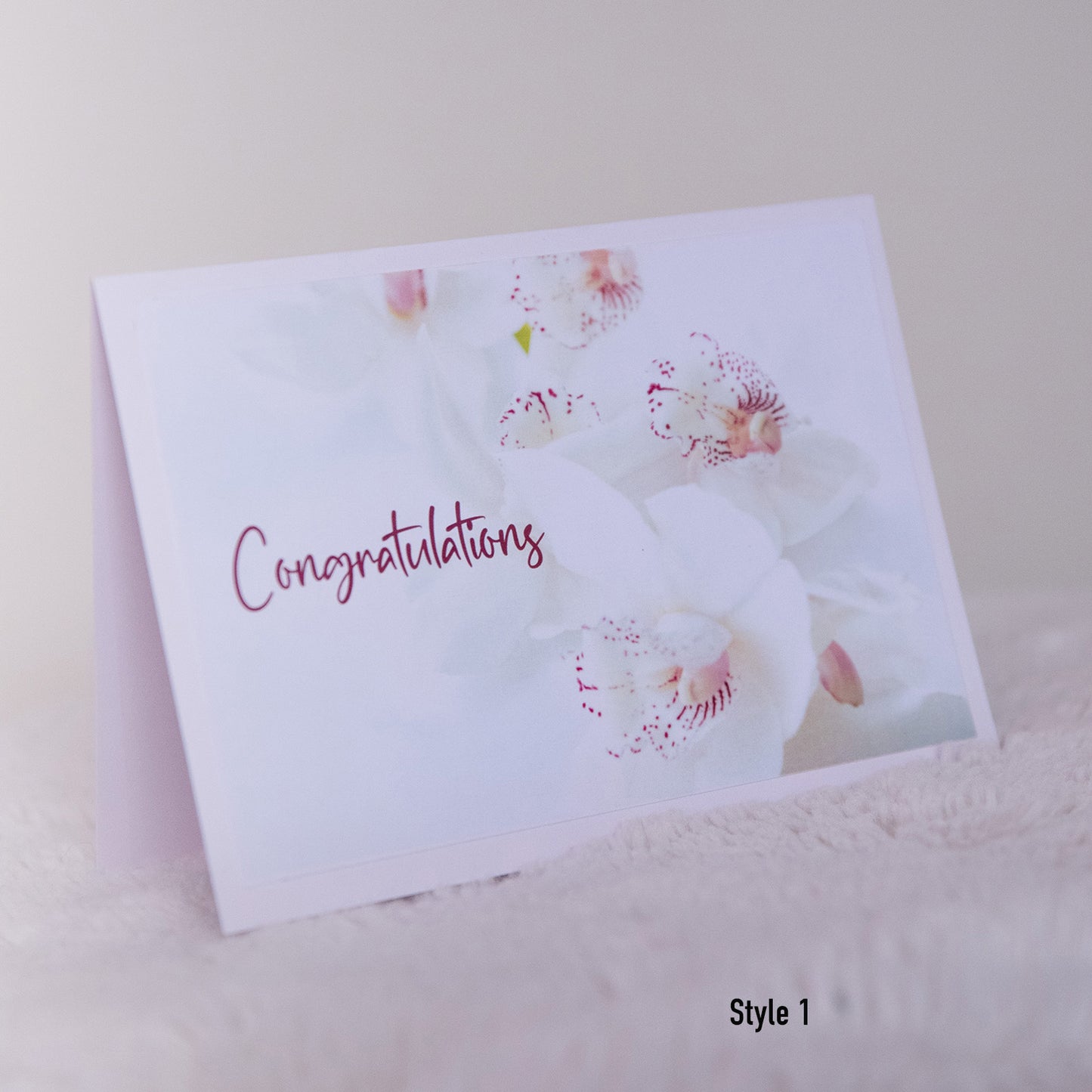 “Congrats” greeting card