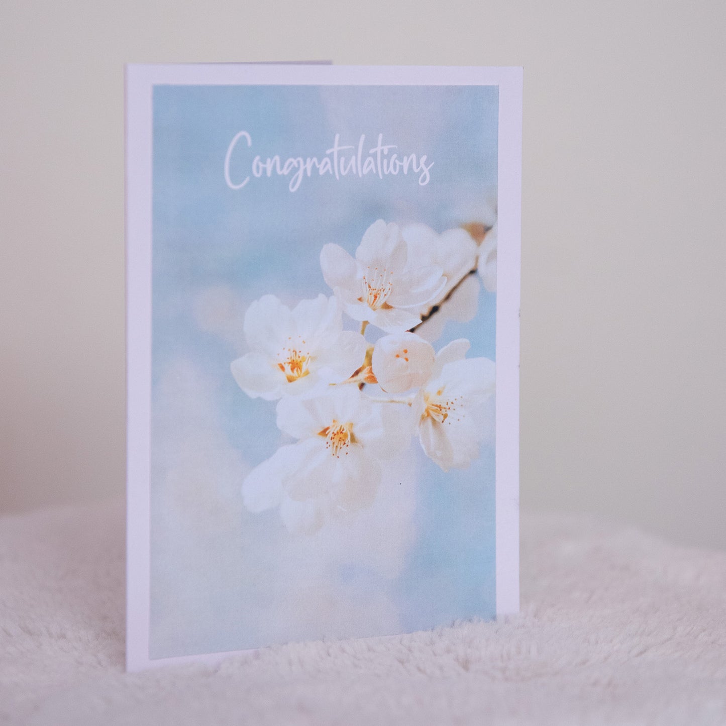 “Congrats” greeting card