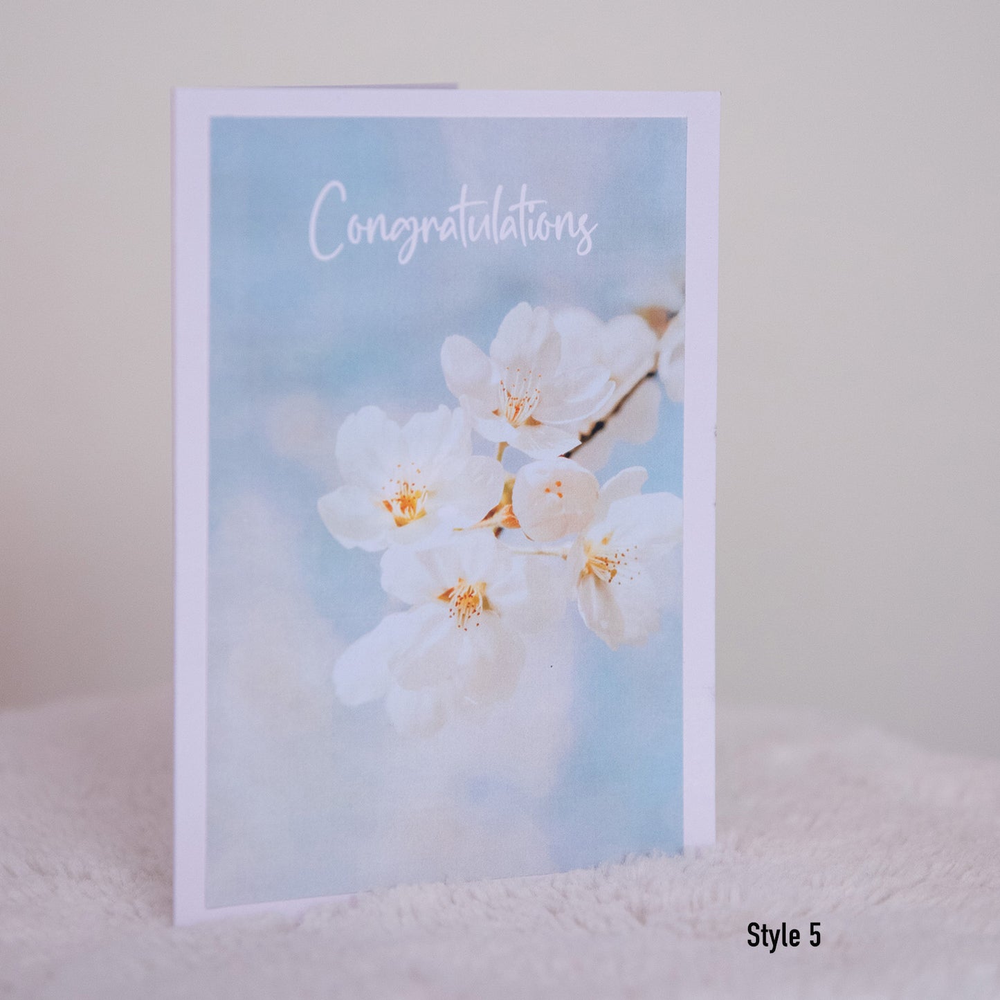 “Congrats” greeting card