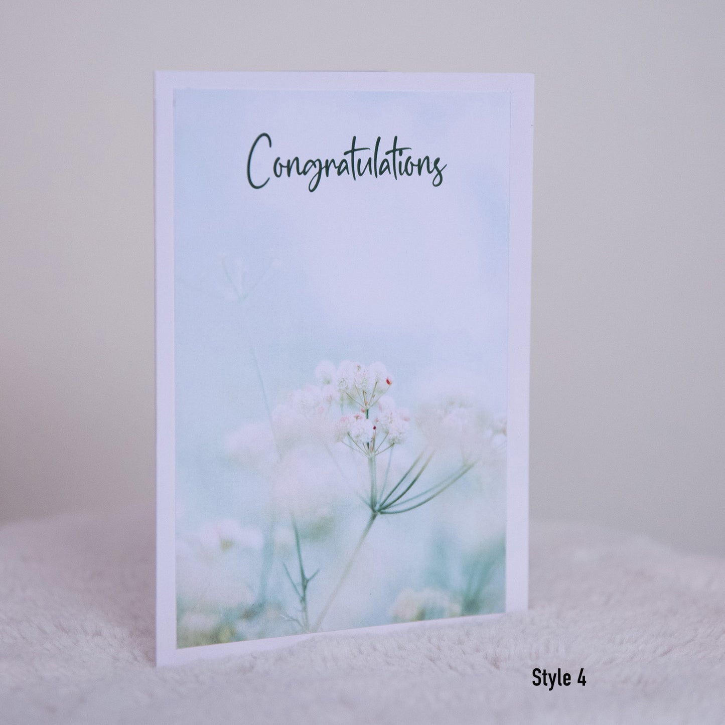 “Congrats” greeting card