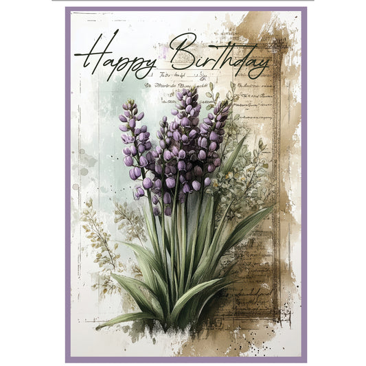 “Birthday” greeting card