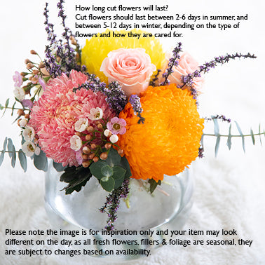 Fishbowl flower arrangement