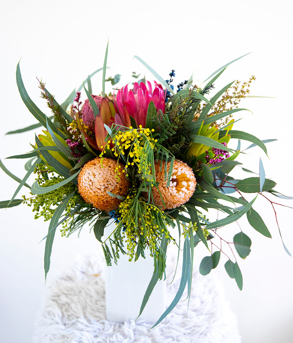 Native flowers in vase - flower delivery Perth