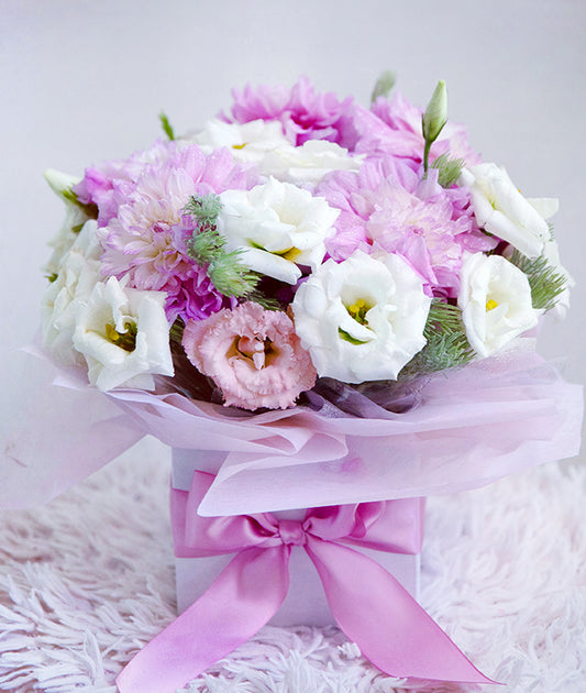 pastel box arrangement flower delivery perth